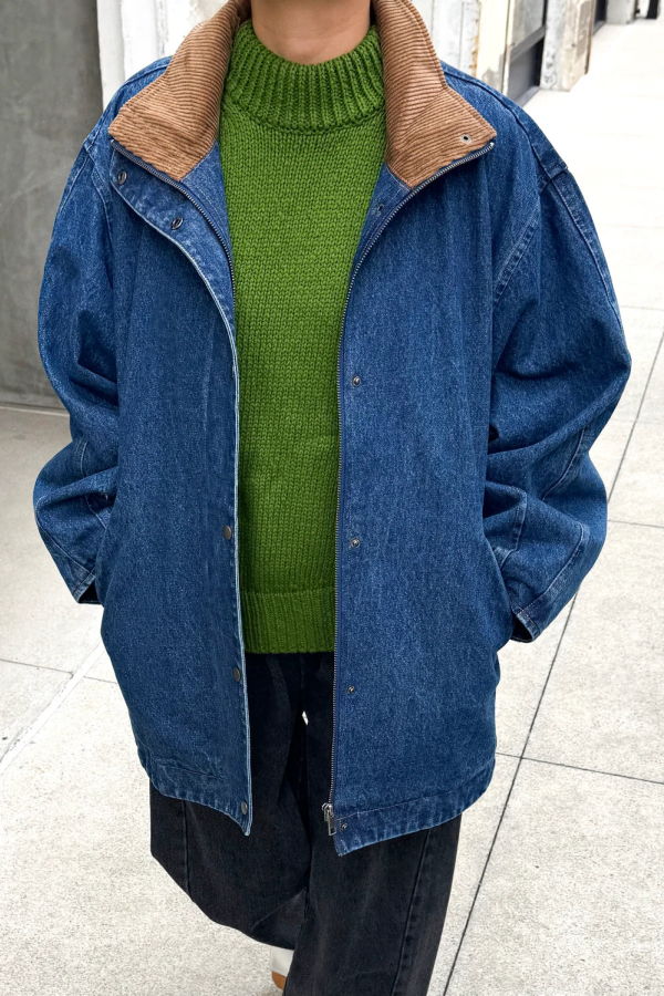 Le Bon Shoppe Blair Jacket - Blue Denim