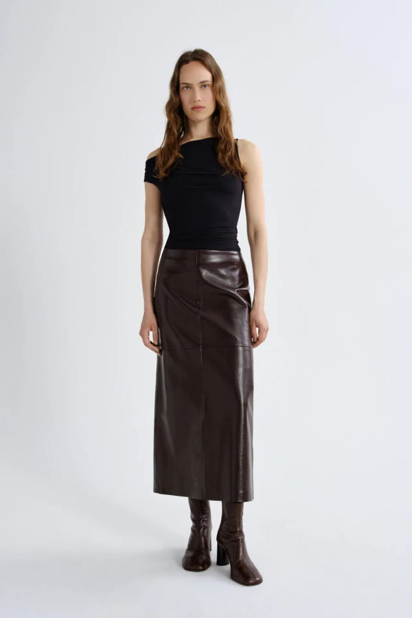 AGOLDE Hikson Recycled Leather Skirt