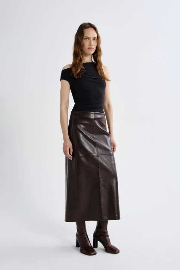 AGOLDE Hikson Recycled Leather Skirt