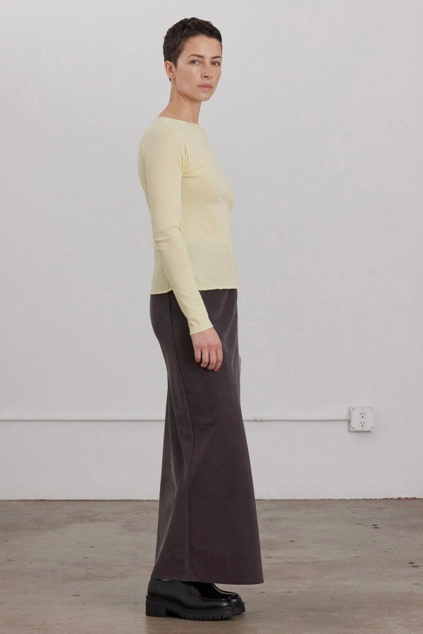 Black Crane Bias Skirt