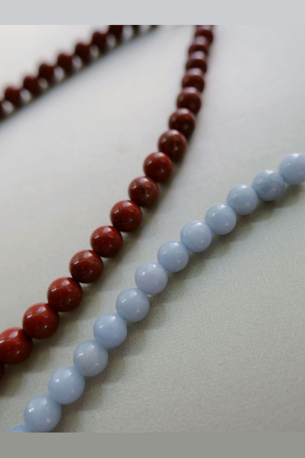 Annika Inez Classic Sphere Bead Collar Necklace - two colours