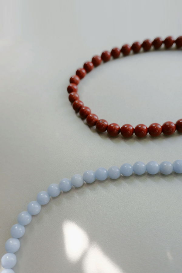 Annika Inez Classic Sphere Bead Collar Necklace - two colours
