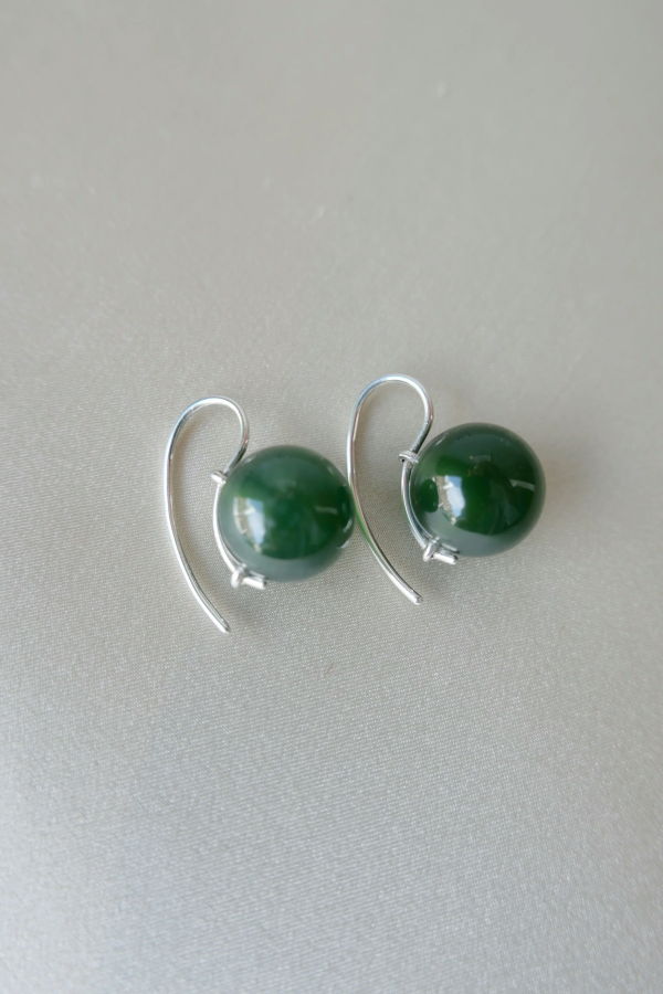 Annika Inez Stone Sphere Drop Earrings - three colours