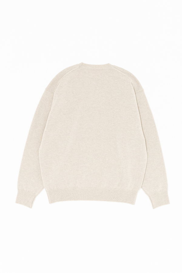 Yoko Sakamoto Crew Neck Knit Sweater - Ecru