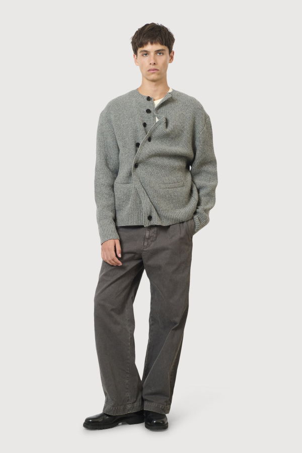 Yoke Cardigan - Gray