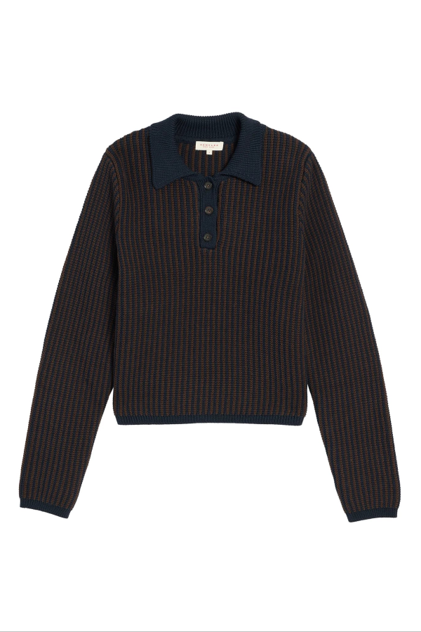 demylee Kat Cotton Polo Sweater