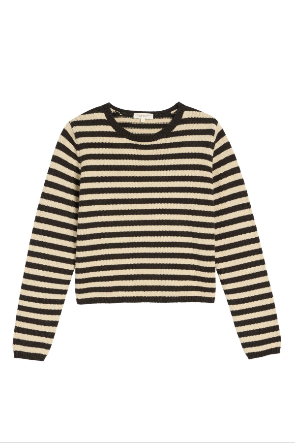 demylee Melina Stripe Cotton Cashmere Sweater