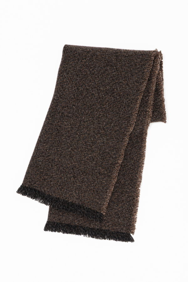 Yoko Sakamoto Wool Long Scarf - Brown