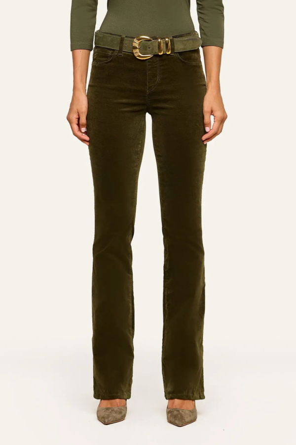 L'agence Stevie High Rise Straight Jean - Army