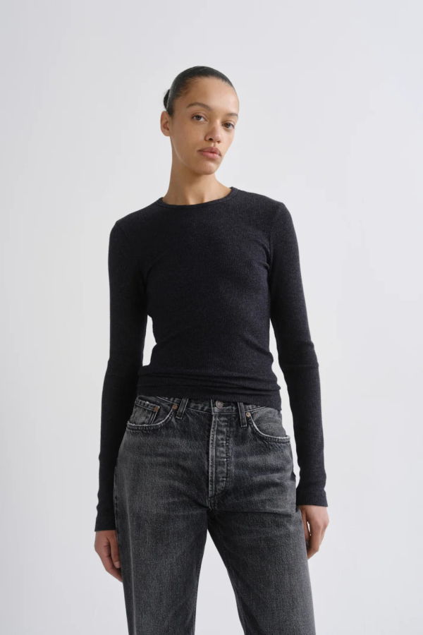 AGOLDE Delphi Slim Tee - Obscura