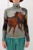 Anntian Rolli Print M Turtleneck Sweater - Thumbnail 1