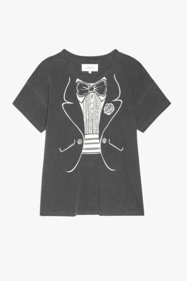 The Great. The Boxy Crew Tuxedo Tee