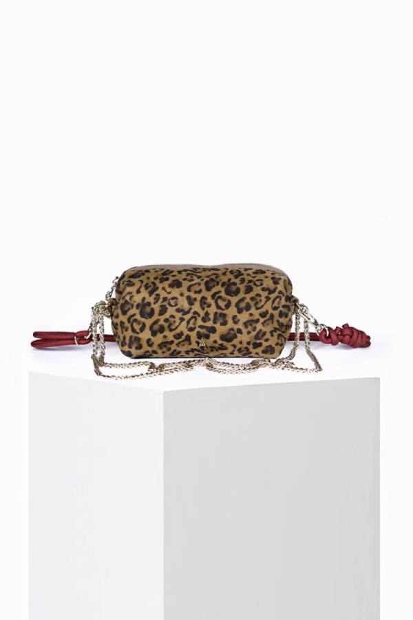 Craie Studio Nuage Léo Crossbody Bag - Sepia Leopard