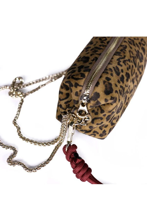 Craie Studio Nuage Léo Crossbody Bag - Sepia Leopard