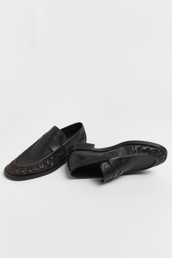 Miista Zita Moccasin Loafers - Black/Brown