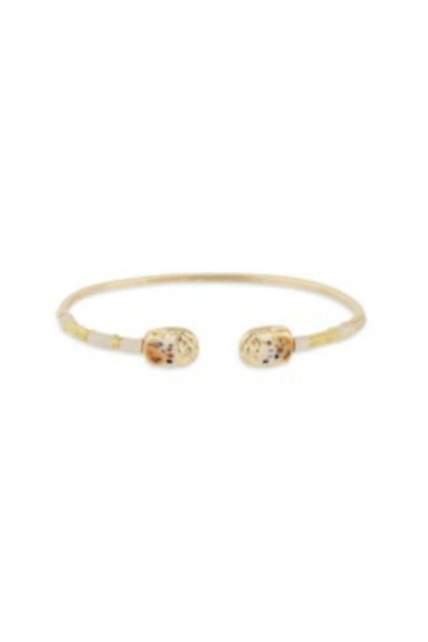 Gas Bijoux Scarab Duality Enamel Bracelet - Gold