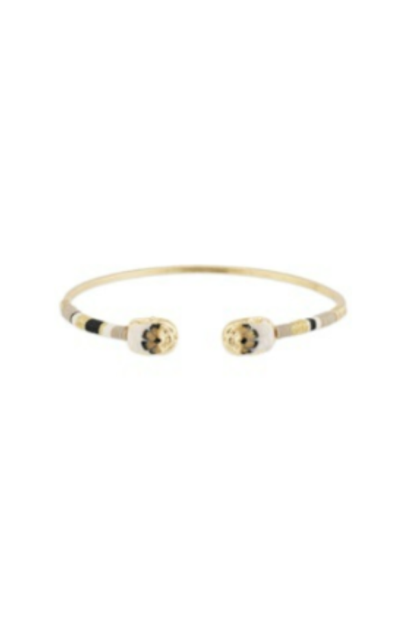 Gas Bijoux Scarab Duality Enamel Bracelet - Gold