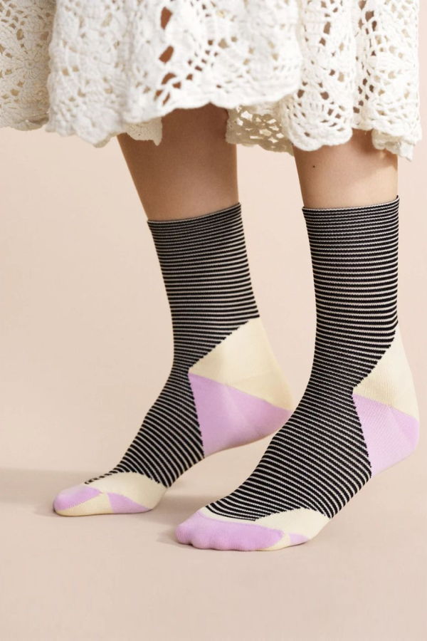 Hansel from Basel Ping Pong Sporty Crew Sock - Black