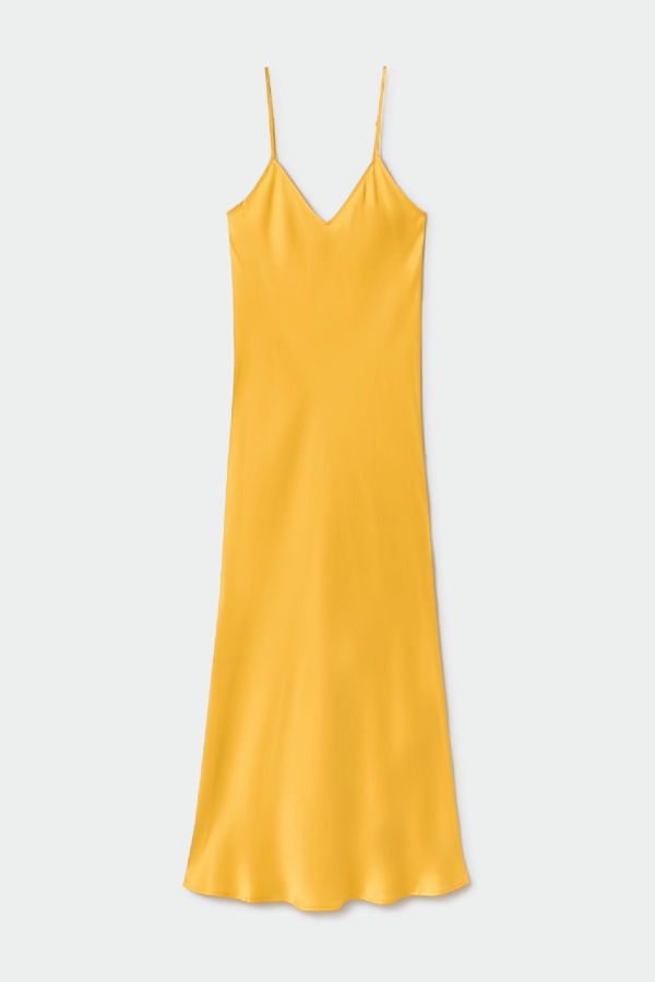 Silk Laundry 90s Slip Dress - Goldfinch
