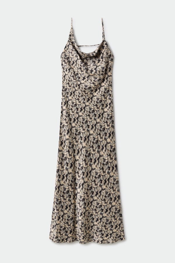 Silk Laundry Carrie Dress - Pelicans