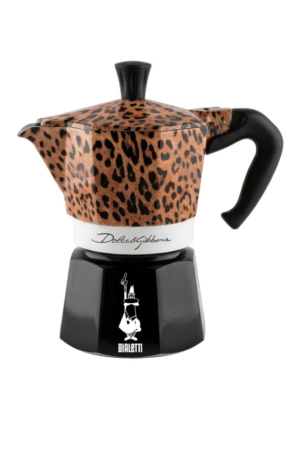 And Co. Brands Bialetti x Dolce&Gabbana Leopardo Moka Express 3-Cup Stovetop Coffee Maker