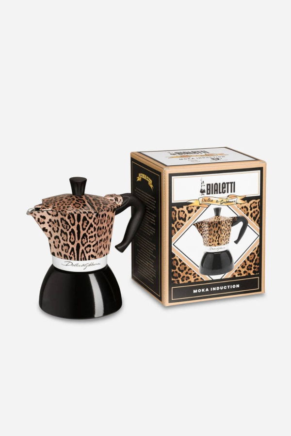 And Co. Brands Bialetti x Dolce&Gabbana Leopardo Moka Induction 4-Cup Coffee Maker