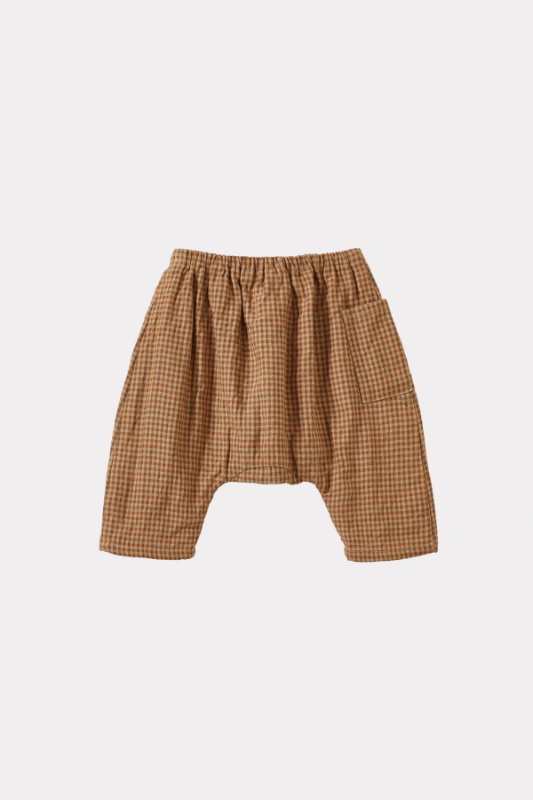 KIDS Caramel Ficus Baby Linen Trousers
