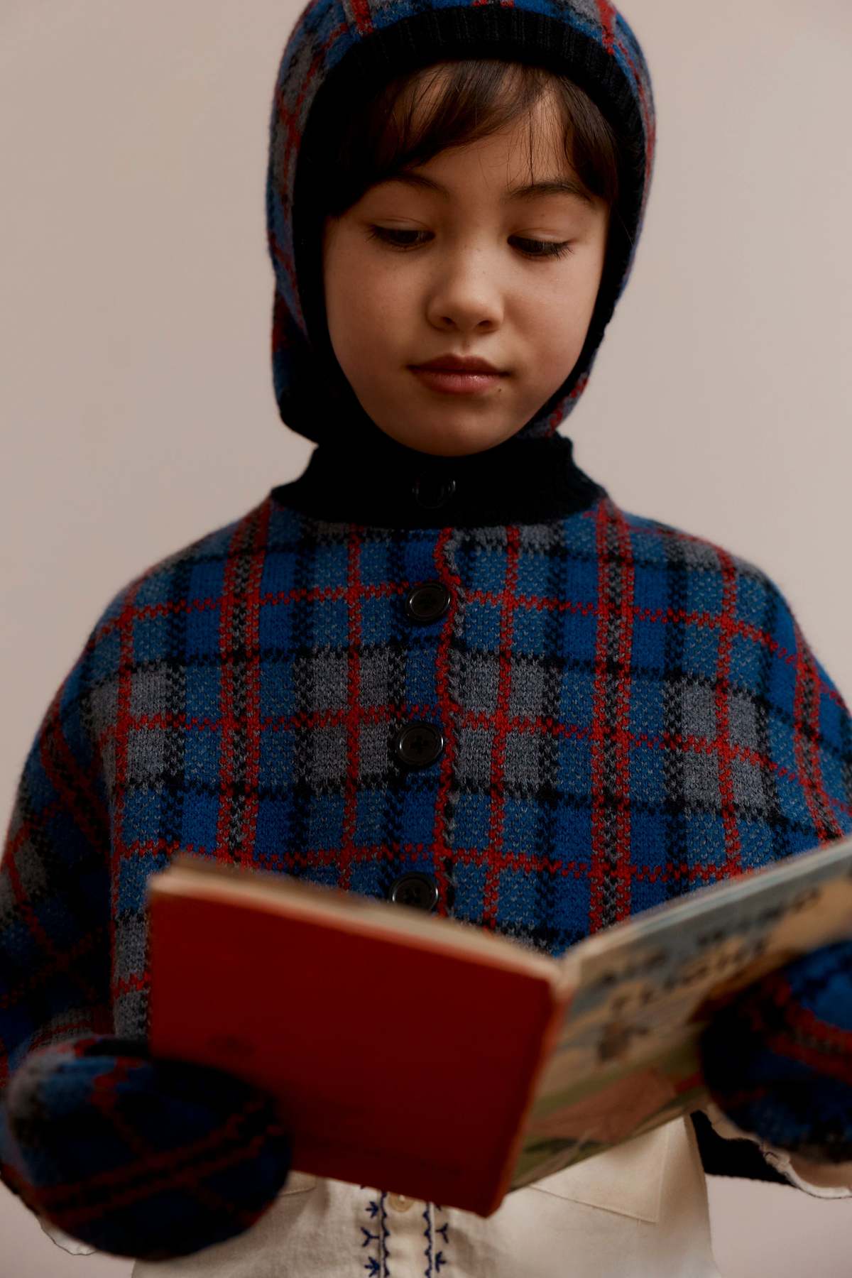 KIDS Caramel Plomo Children's Merino Wool Balaclava - Image 1 of 3