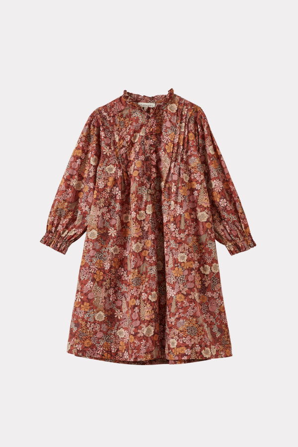 KIDS Caramel Ptelea Cotton Corduroy Dress - Liberty Ciara