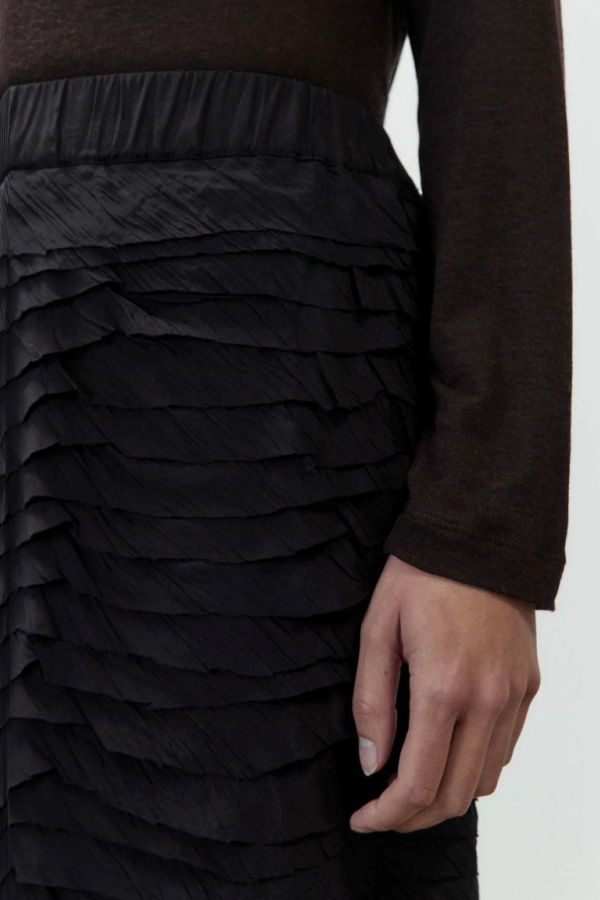 Alysi Midi Skirt with Ruffles