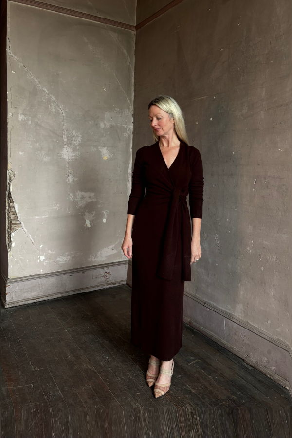 Veronica Beard Salomez Knit Dress - Espresso