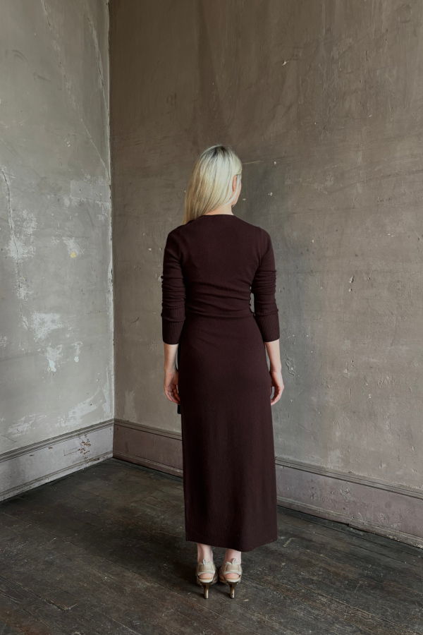 Veronica Beard Salomez Knit Dress - Espresso