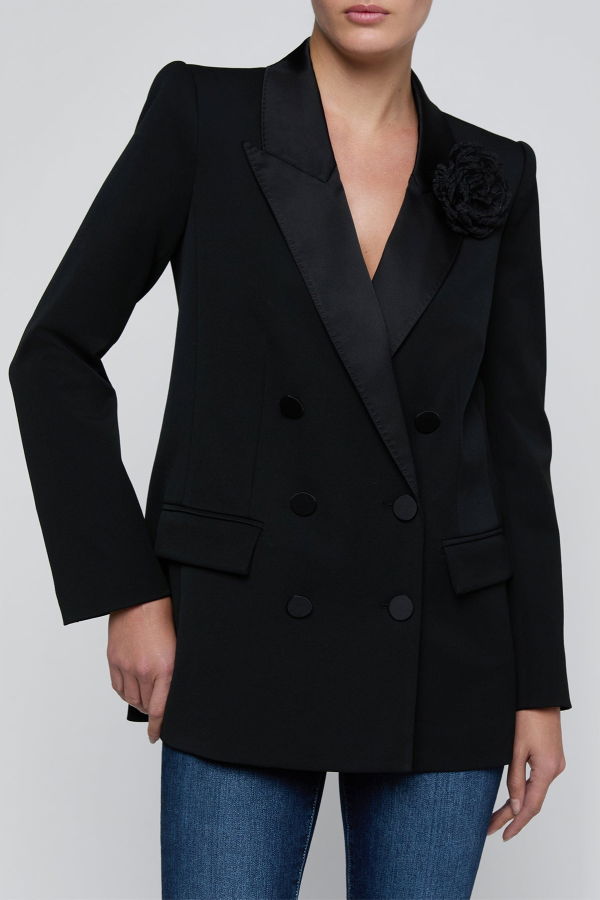 L'agence Cambrie Oversized Blazer - Black