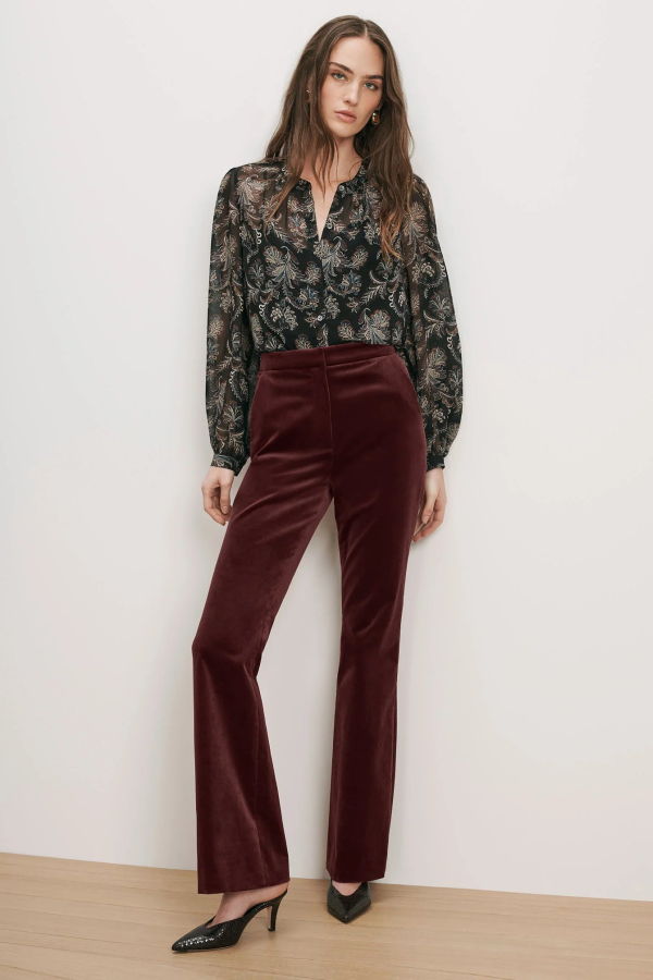 Veronica Beard Ashlynn Silk Blouse - Black Multi