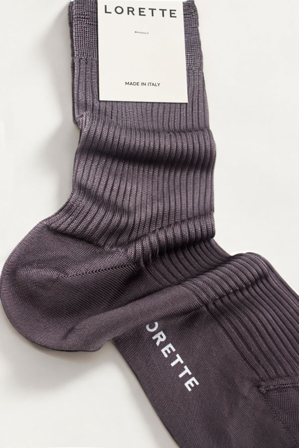 Lorette Lingerie Lorette Silk Sock - Gray