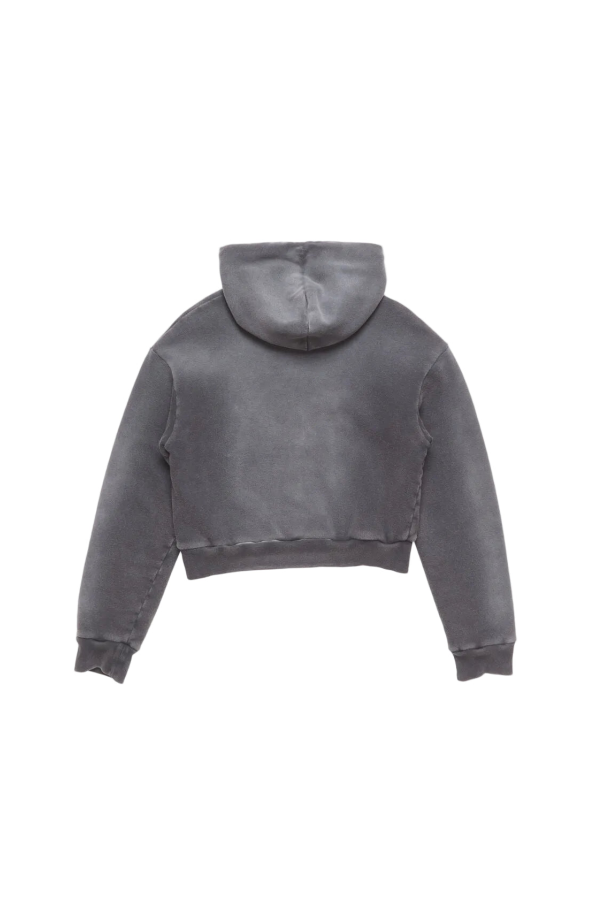 Acne Studios Sprayed Zip Hoodie - Faded Black