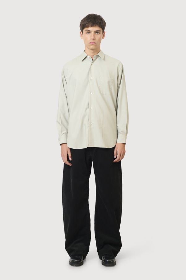 ssstein Pima Cotton Oversized Regular Collar Shirt