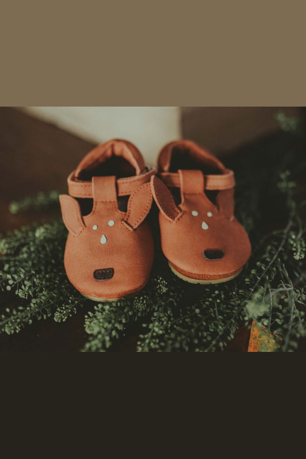 KIDS Donsje Spark Classic Deer Shoes - Walnut Nubuck