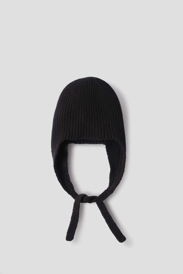Margaret Howell Ear Flap Hat - Black