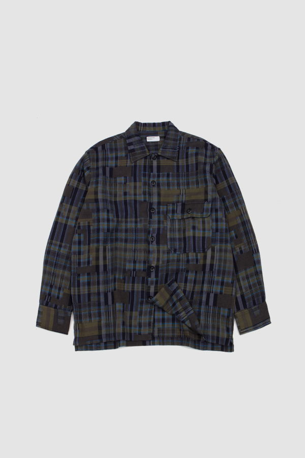 Universal Works Fatigue Shirt Shadows Check