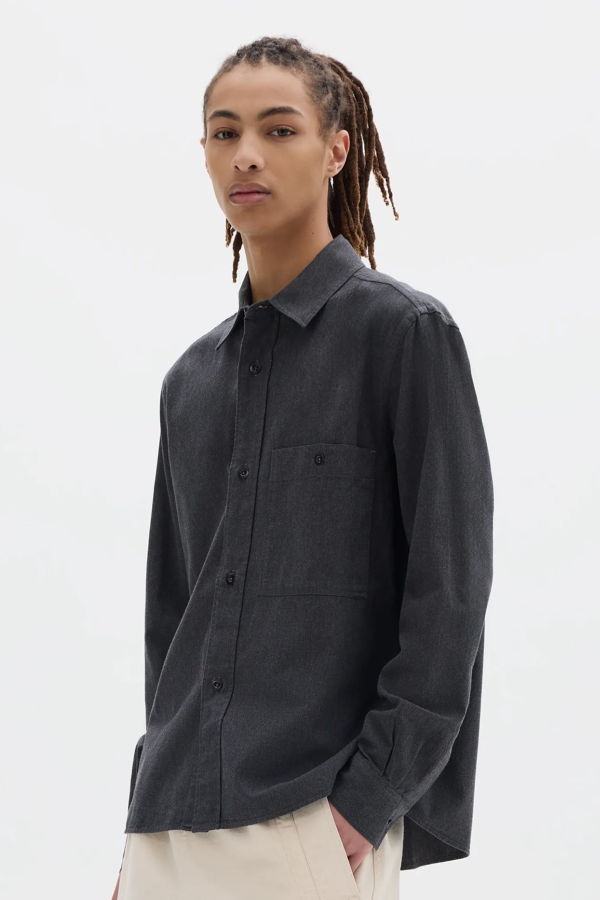 Margaret Howell Overall Shirt Japanese Melange Cotton Chambray