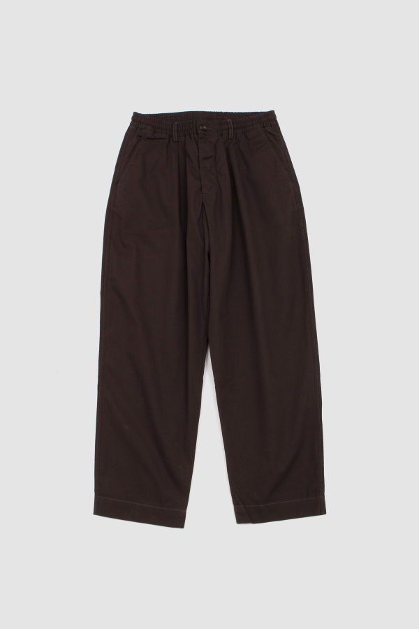 Universal Works Oxford Micro Canvas Pant - Brown