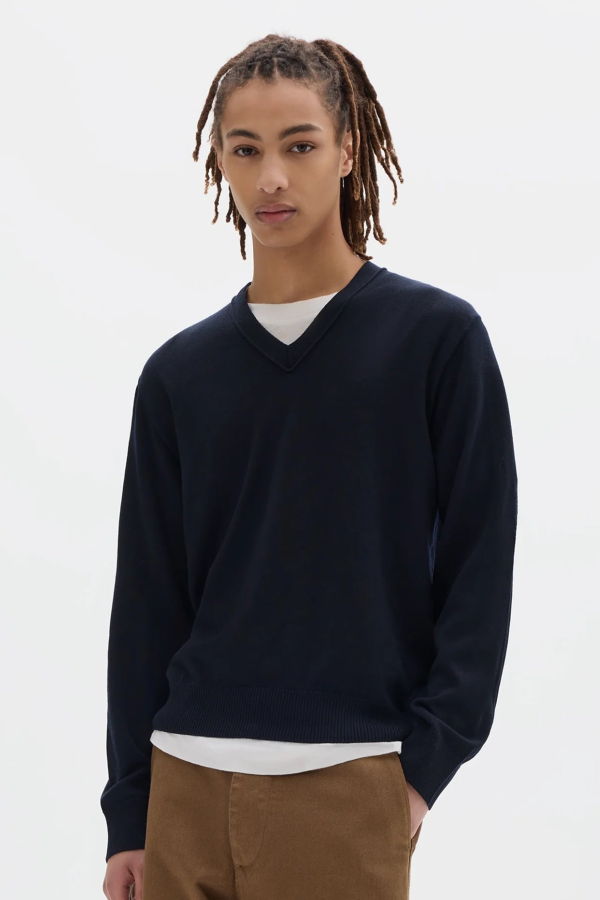 Margaret Howell V Neck Jumper Fine Merino Wool