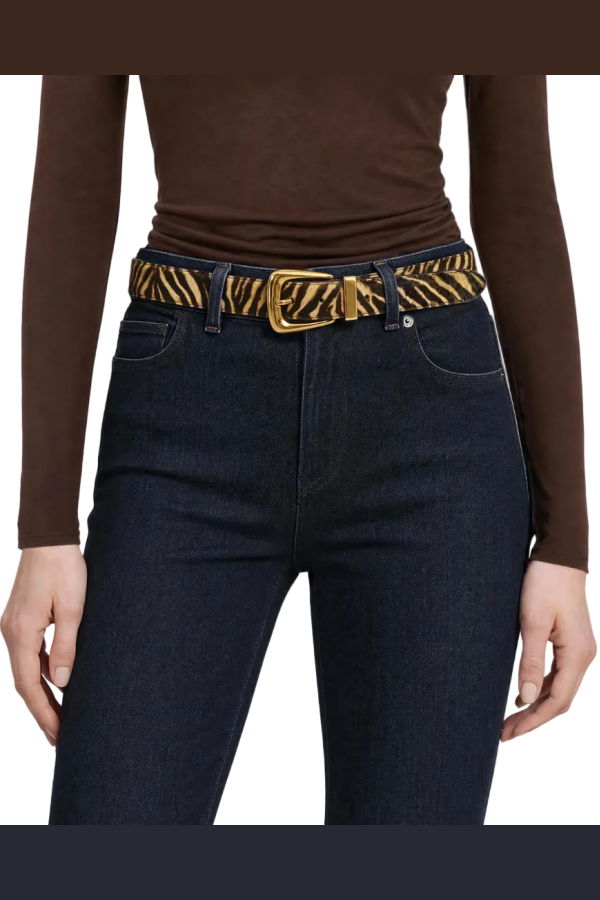 Veronica Beard Ziger Arch Belt - Tan Multi