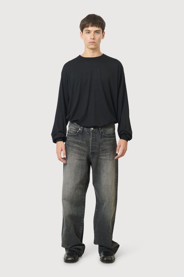 ssstein Loose Denim Pants - Black