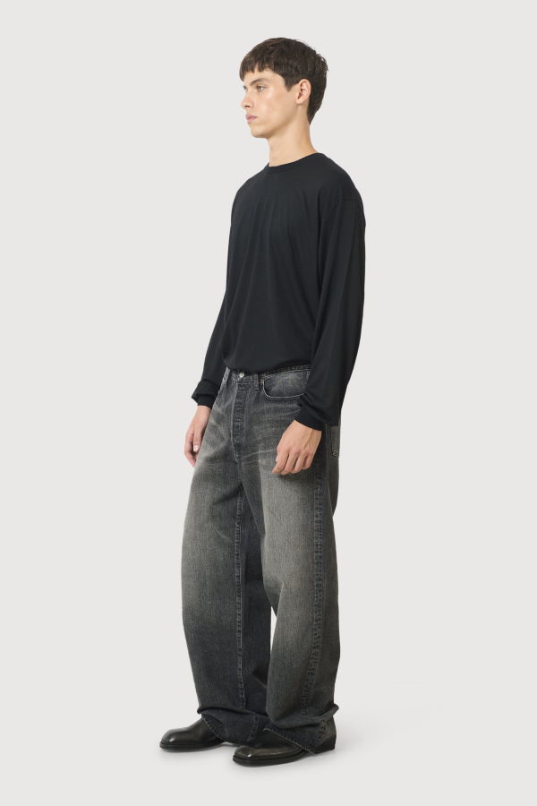 ssstein Loose Denim Pants - Black