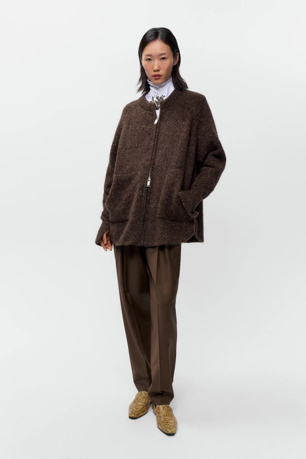 Cordera Speckled Zip-Up Jacket
