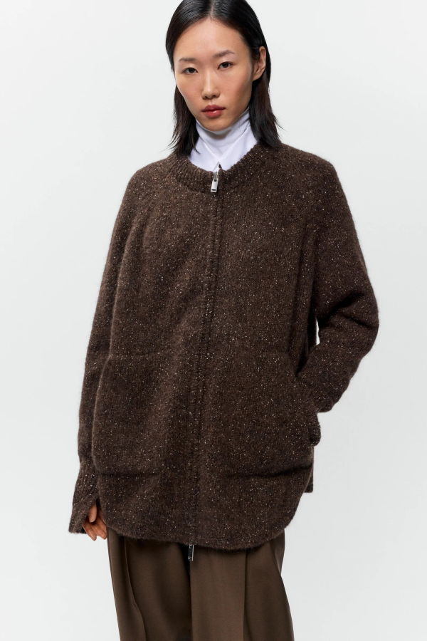 Cordera Speckled Zip-Up Jacket