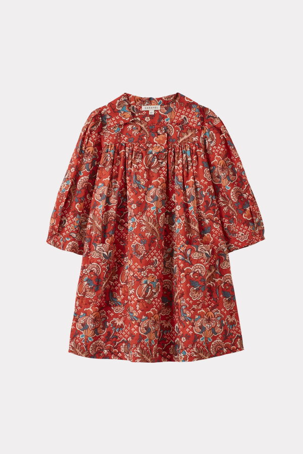 KIDS Caramel Clara Cotton Corduroy Dress - Liberty Weavers Wonder