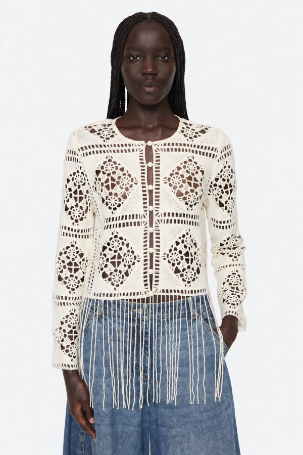 Sea NY Danica Cardigan - Cream